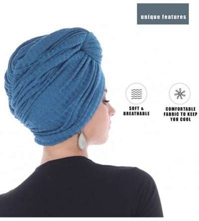 Headbands Turban Headwraps for Women with African Knot & Woven Lurex Thread for Extra Glimmer and Comfort for Cancer - CF193T...