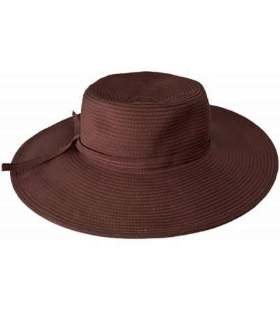 Sun Hats Packable- Crushable UPF 50+ Protective Sun Hat with 4" Brim - NH53 - Dark Brown - CY18C3EY5HC $16.00