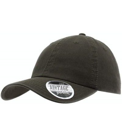 Baseball Caps Classic Washed Cotton Twill Low Profile Adjustable Baseball Cap - Dark Olive Green - C212C7ZA3WL $9.26