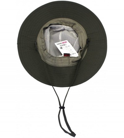 Sun Hats Outdoor Mesh Sun Hat Wide Brim Sun Protection Hat Fishing Hiking Hat - 2-colorblock Gray - CG17YLG5MAD $15.17