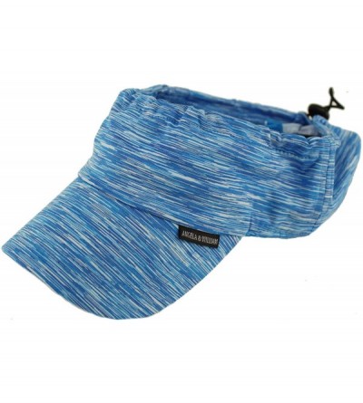 Visors UV Sun Protection Wide Brim Beach Pool Visor Golf Sports Outdoors Cap Hat - Blue - C218Q20R3SY $11.13