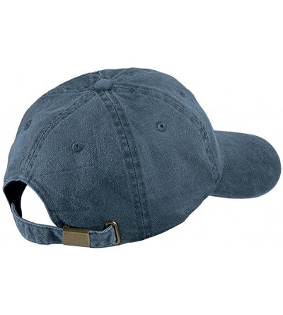 Baseball Caps Bad Hair Day Embroidered Pigment Dyed Low Profile Cap - Navy - CX12GZC1ROB $19.58