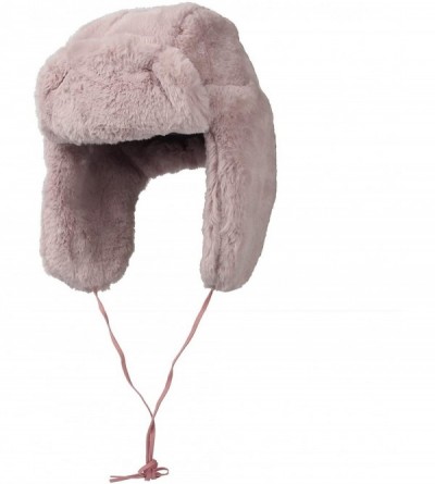 Bomber Hats Winter Faux Fur Snow Trapper Russian Hat Ear Flaps KRT1149 - Pink - C618MDML6KN $56.41