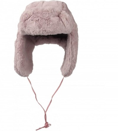 Bomber Hats Winter Faux Fur Snow Trapper Russian Hat Ear Flaps KRT1149 - Pink - C618MDML6KN $22.01