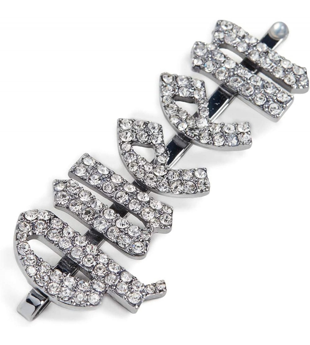 Headbands Women's x Justine Marjan Queen Rhinestone Bobby Pin - Gothic Queen - CP195INQSQO $25.61