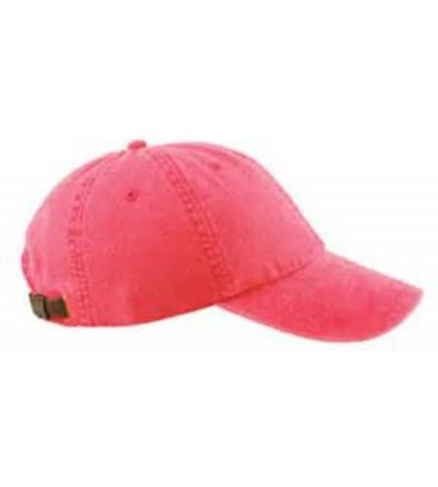 Baseball Caps Monogrammed 6-Panel Low-Profile Washed Pigment-Dyed Cap - Poppy - C612IJQE9YL $42.31