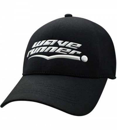 Baseball Caps UPF 50+ Baseball Cap - Stretch to Fit- Bendable Brim- Seamless - Black/White - C31969LE0I4 $11.72