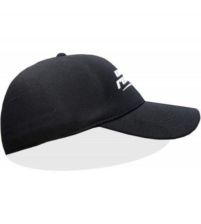 Baseball Caps UPF 50+ Baseball Cap - Stretch to Fit- Bendable Brim- Seamless - Black/White - C31969LE0I4 $11.72