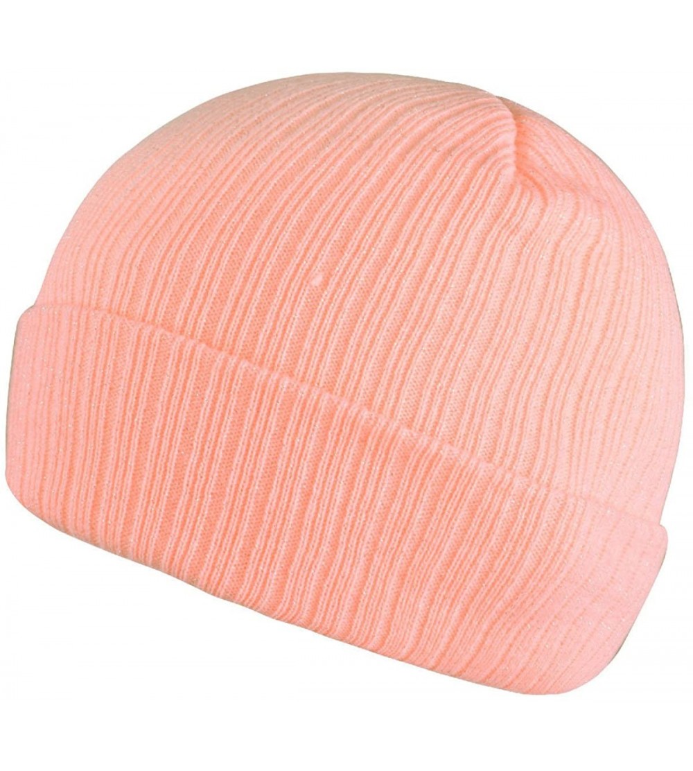 Skullies & Beanies Unisex Beanie Knit Winter Soft Warm Hats for Women and Men Beanies Skull Caps - Pink - C9186ID5MK9 $9.85