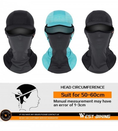 Balaclavas UV Face Mask Balaclava Dust Sun Protection Face Cover Brethable Cooling - Black - C519923XCRO $13.03