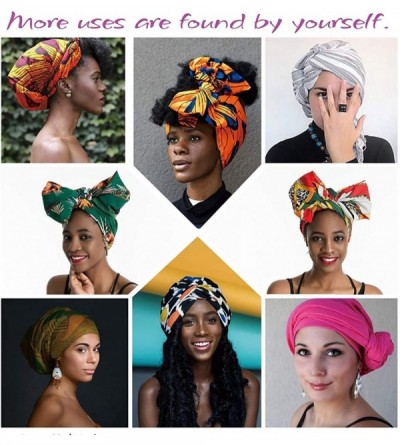 Headbands Solid Color Head Wrap & Scarf - Stretch Jersey Knit Hair Wrap- Long Turbans - Black - CP18QRICUYL $15.04