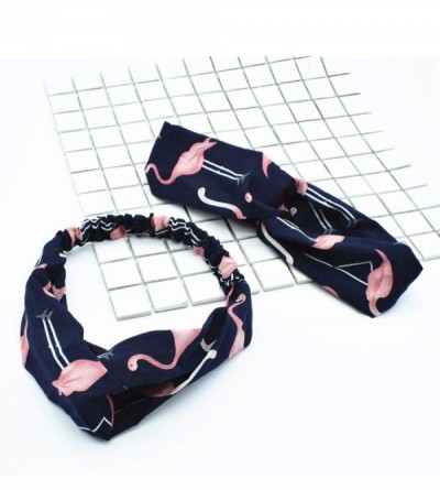 Headbands Hairbands Scrunchies Headbands Flamingo - Black+Red+Navy - CA18GOCUITG $9.63