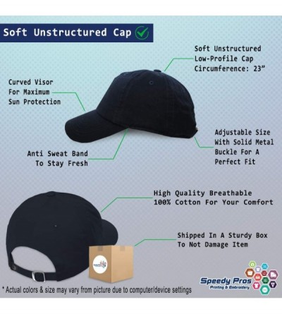 Baseball Caps Custom Soft Baseball Cap Beagle B Embroidery Dad Hats for Men & Women - Navy - CN18SKQZI06 $18.06