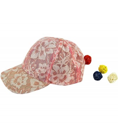 Baseball Caps Women Casual Embroidered Lace Flower Fashion Baseball Cap Hat - Set 2 - CB182XD6A80 $28.07