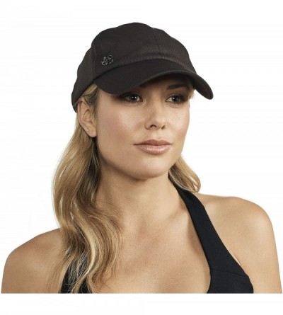 Baseball Caps Performance Quick Drying Fitness - Black - C518QX6ONKS $14.55