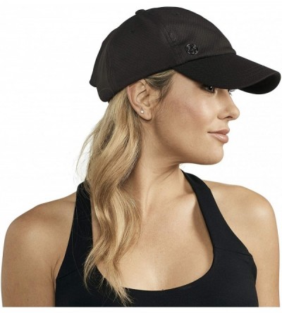 Baseball Caps Performance Quick Drying Fitness - Black - C518QX6ONKS $14.55