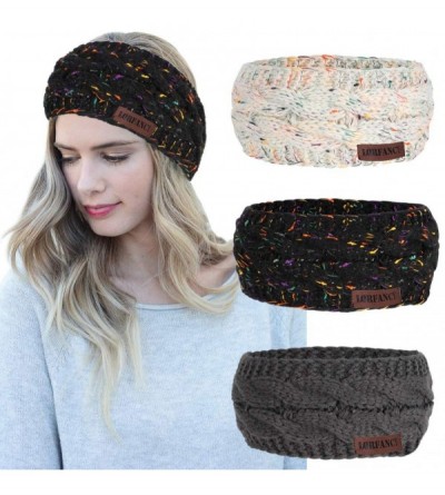 Cold Weather Headbands Headbands Headband Crochet Winter Confetti - CN18Z8TQYWH $21.09
