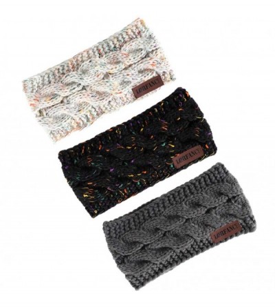 Cold Weather Headbands Headbands Headband Crochet Winter Confetti - CN18Z8TQYWH $9.44