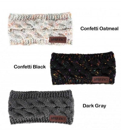 Cold Weather Headbands Headbands Headband Crochet Winter Confetti - CN18Z8TQYWH $9.44