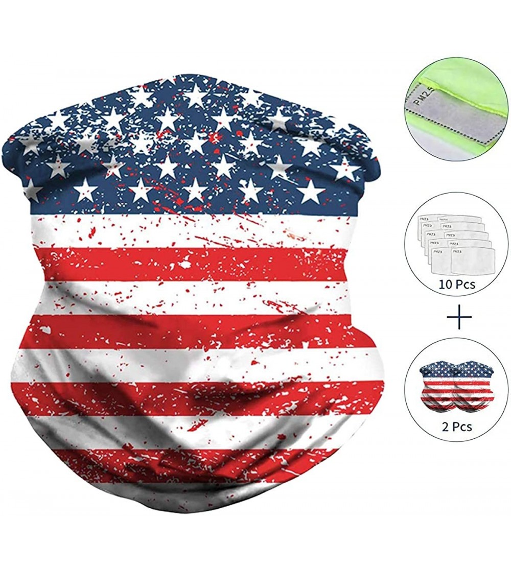 Balaclavas 2 Pcs Balaclavas Scarf Bandanas with 10 Pcs Safety Carbon Filters- Multi-Purpose Face Cover for Men Women - CU198S...