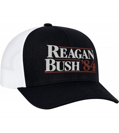 Baseball Caps Reagan Bush 84 Campaign Adult Trucker Hat - Navy - CT12LDNVP0D $19.00