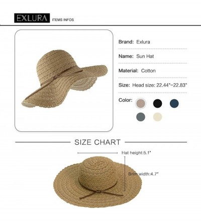 Sun Hats Beach Sun Hats for Women Cotton Foldable Wide Brim Sun Hat UPF Travel Floppy Hat - Khaki - CJ18RWD2YOK $26.20