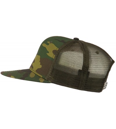 Baseball Caps Camouflage Cotton Flat Bill Trucker Cap - Camo Olive - C811UU7DGB5 $8.67