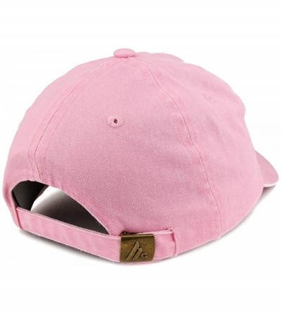 Baseball Caps Texas State Outline Embroidered Washed Cotton Adjustable Cap - Pink - CS185LU2IL0 $15.93