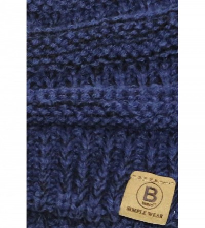 Skullies & Beanies Beanie Hat Cap Knit Skullies for Men Women Unisex - 101 Melange Blue - C6188989AQI $9.77