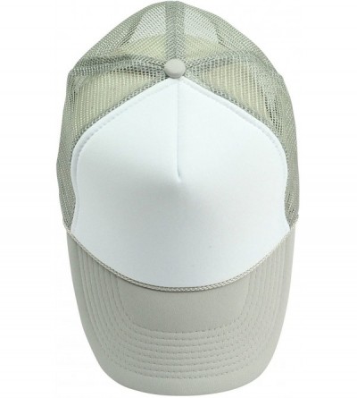 Baseball Caps 2 Packs Baseball Caps Blank Trucker Hats Summer Mesh Cap Flat Bill or Chambray Hats (2 for Price of 1) - CQ17YT...