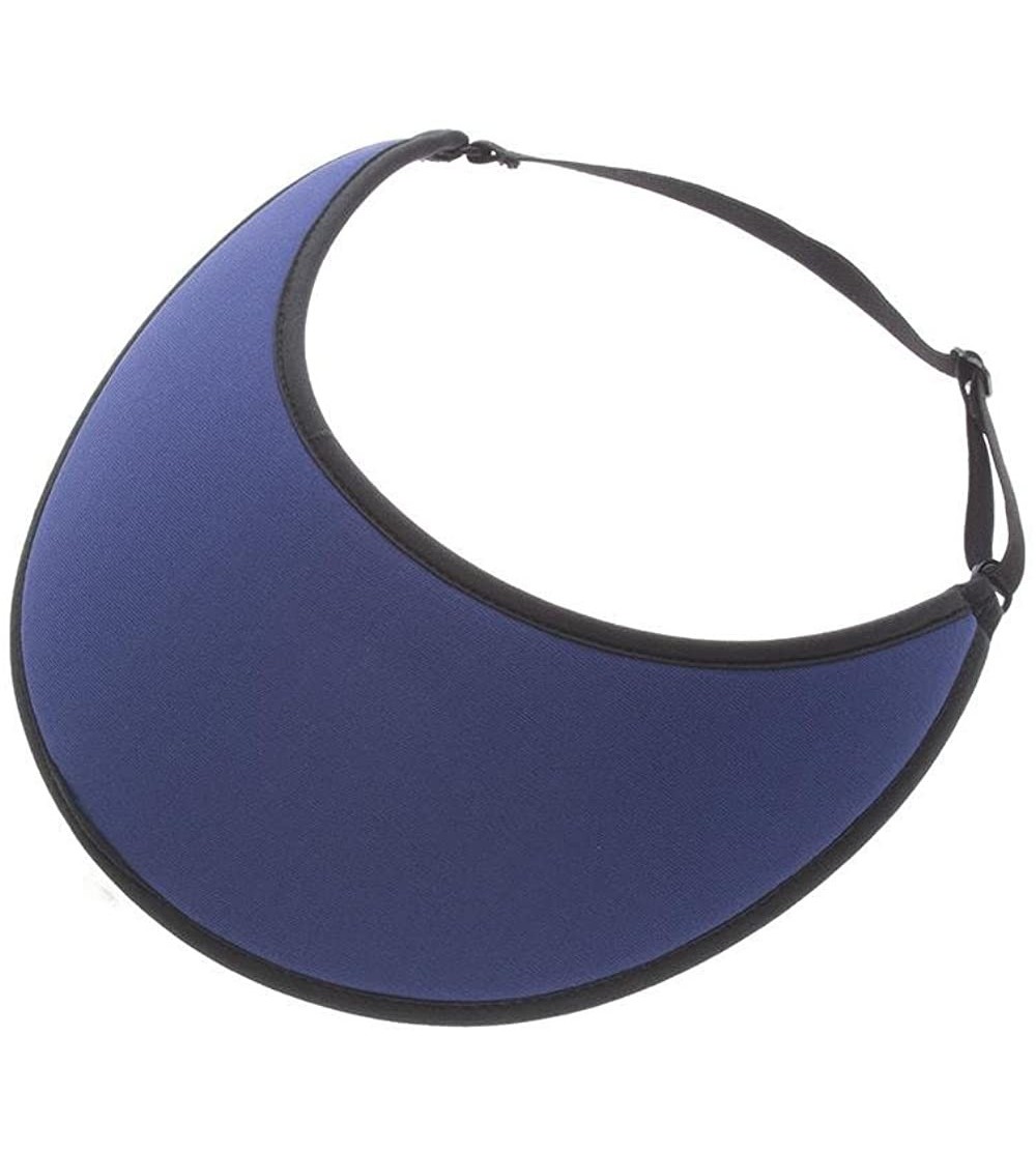 Visors Lites Adjustable Solid Color Sport Sun Visor - Navy - CN12E3BEKCR $10.53