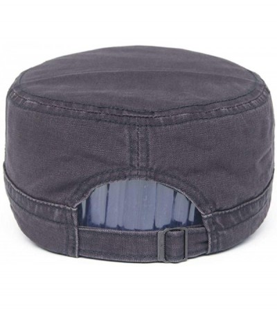 Baseball Caps Men Women Vintage Distressed Washed Cotton Twill Cadet Army Cap Canvas Military Hat Flat Top Baseball Sun Cap -...
