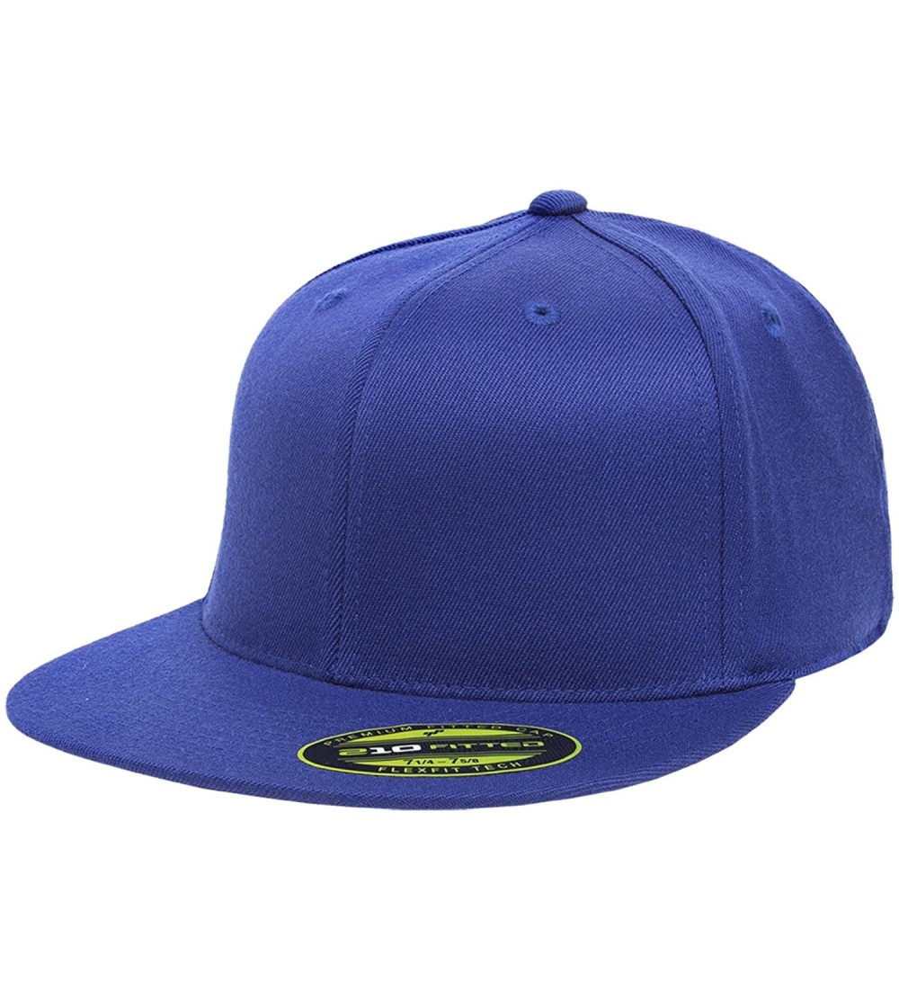 Baseball Caps Premium Flatbill Cap - Fitted 6210 - Royal - CR11NZP3QVT $15.91