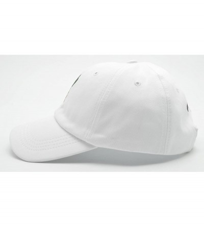 Baseball Caps Unisex Men Women Adjustable Cotton Baseball Cap Cactus Embroidered Plain Hat - White - CA18QLMW0ZL $7.84