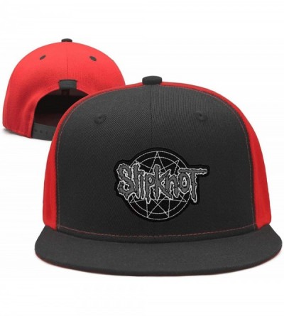 Sun Hats Unisex Mesh Flat Cap -Logo-Funny- Caps for Mens Womens - Slipknot Logo Funny-5 - C818K0RMHRK $36.17