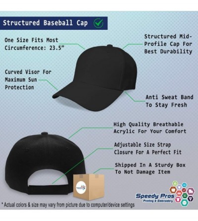 Baseball Caps Custom Baseball Cap B-17 Bomber Military Plane Embroidery Acrylic Strap Closure - Black - C518SG3N4AU $18.43