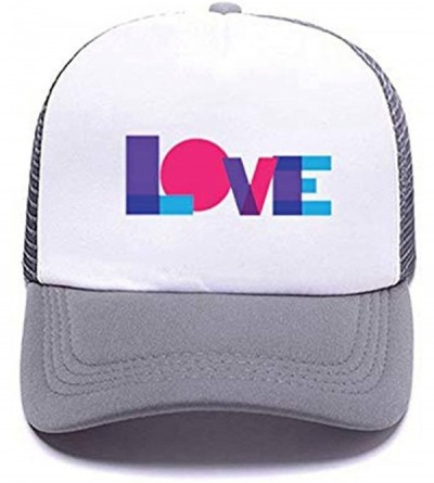 Baseball Caps Custom Ponytail Baseball Cap Personalized Messy Bun Hat Mesh Visor Trucker Hat - Trucker Gray - C918HCXAH77 $11.02