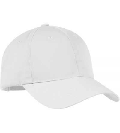 Baseball Caps Men's Nylon Twill Performance Cap - White - CD11NGRM1DF $16.64