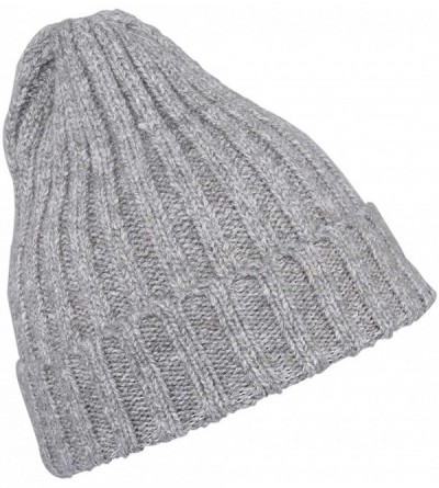 Skullies & Beanies Beanie Hats for Men Women-Baggy Knit Ski Warm Slouchy Cap - Style 3 Grey & White - CV18IDE269I $21.27