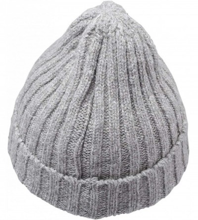 Skullies & Beanies Beanie Hats for Men Women-Baggy Knit Ski Warm Slouchy Cap - Style 3 Grey & White - CV18IDE269I $12.48