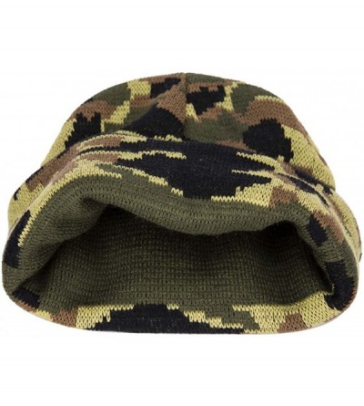 Skullies & Beanies Ultra Bright LED Unisex Lighted Beanie Cap/Winter Warm hat （USB charging） (Camouflage) - CW186W5LXXO $7.70