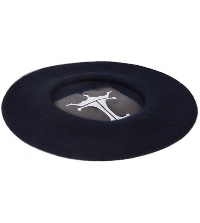 Skullies & Beanies Wool Beret - Navy - CM11OG302DT $9.97