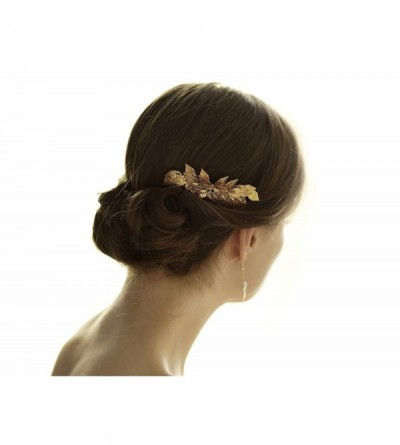 Headbands Goddess Accessories Headbands Medieval Headpiece - Comb Gold - CK185LK79MU $11.19