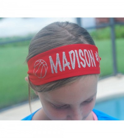 Headbands Design Your OWN TIE Headband - Custom TIE Headband - Glitter Words - TIE Headband - Black - CQ185T9ZK56 $14.83