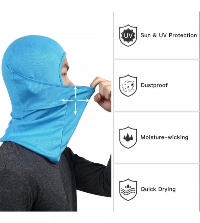 Balaclavas Balaclava - Windproof Mask Adjustable Face Head Warmer for Skiing- Cycling- Motorcycle Outdoor Sports - Blue - CH1...