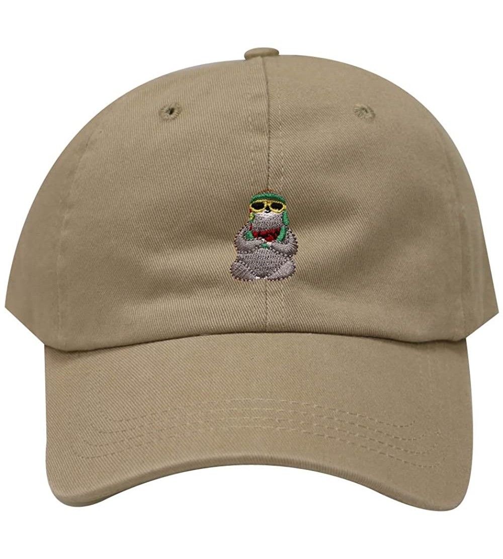 Baseball Caps Sloth Cotton Baseball Dad Caps - Khaki - CV1846KSCA7 $12.86