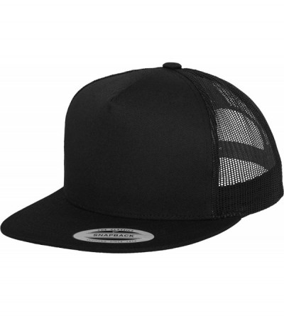 Baseball Caps Yupoong 6006W Unisex Adult Classic Two Tone Trucker Cap - Black - CW11M9BJY6B $9.73