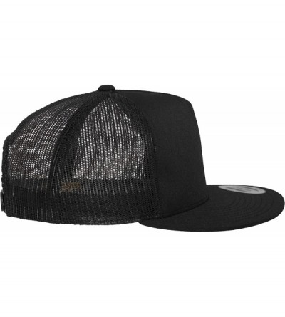 Baseball Caps Yupoong 6006W Unisex Adult Classic Two Tone Trucker Cap - Black - CW11M9BJY6B $9.73