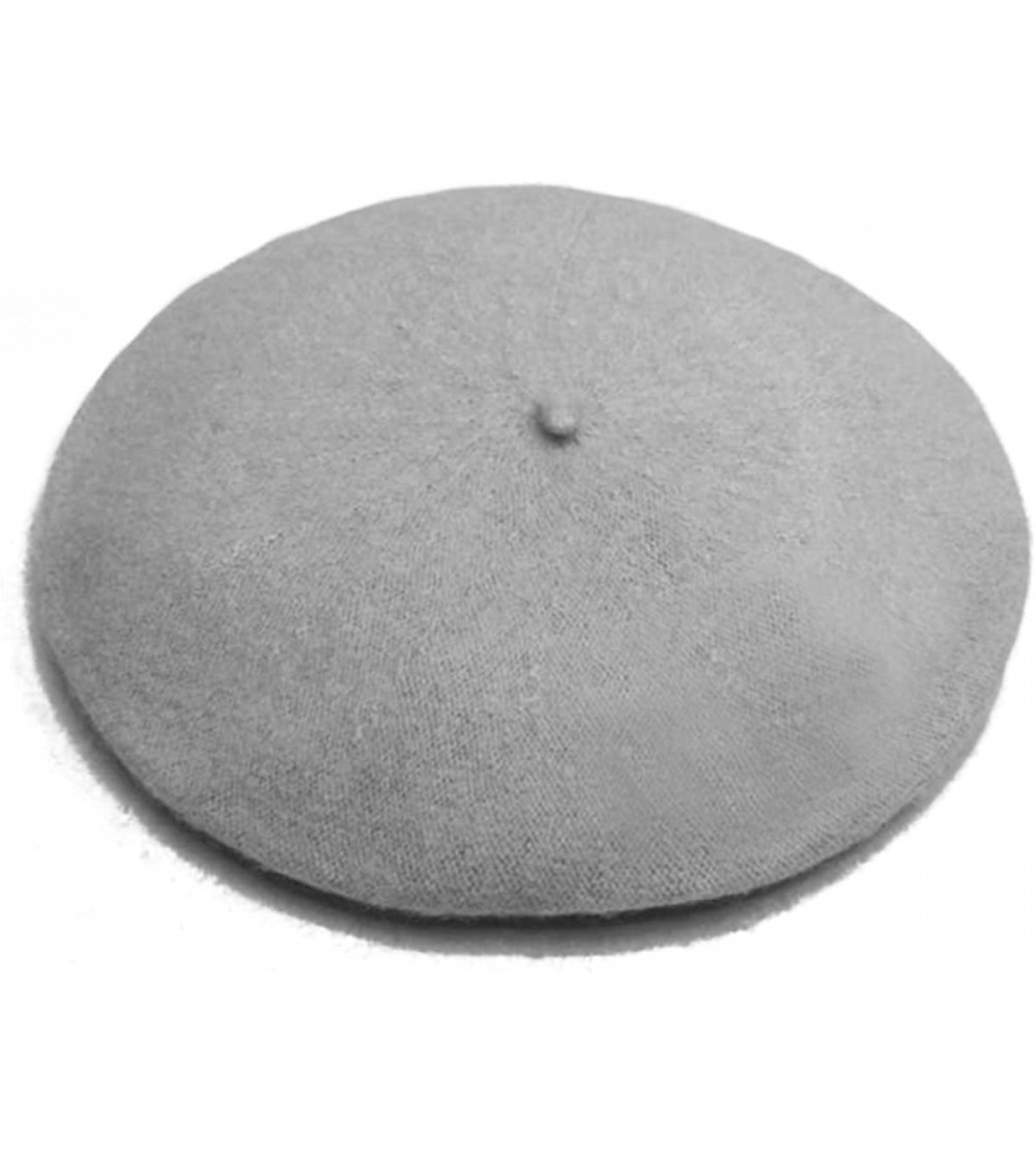 Berets French Beret - Wool Solid Color Womens Beanie Cap Hat - Lgy-wb - CE1880U4QM9 $10.07