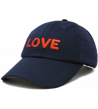 Baseball Caps Custom Embroidered Hats Dad Caps Love Stitched Logo Hat - Navy Blue - C1180LY3ZZQ $9.24